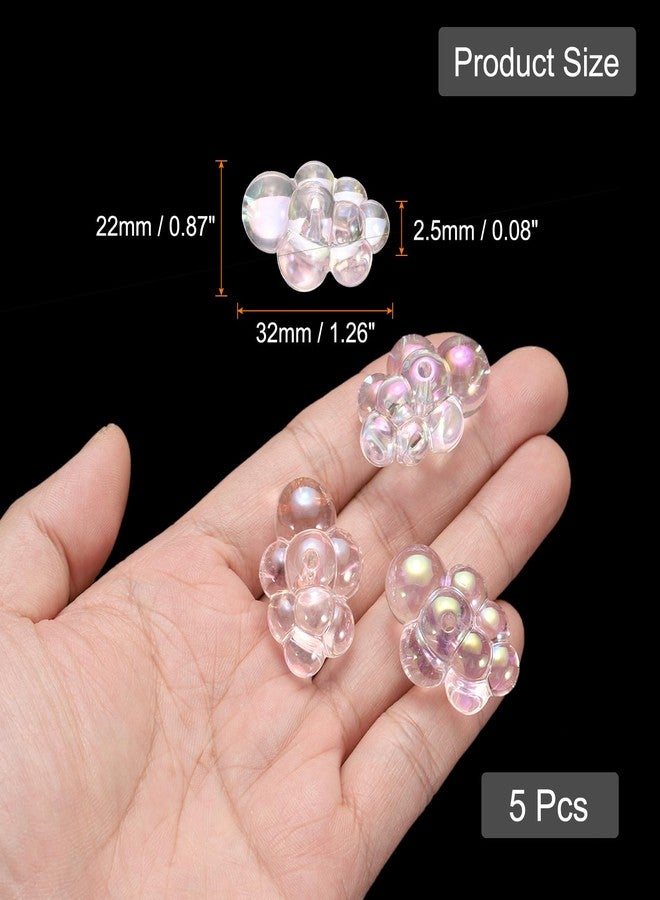 CoCud Bubble Clusters for Miniature Dollhouse Bathtub, 1:16 Scale Acrylic Light Pink Bubbles - (Applications: for DIY Craft, Fairy Beach Decor), 5-Piece - Image 2